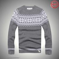 heren abercrombie and fitch crewneck truien geometric pattern grijs Sports Goedkoop 7zp06179